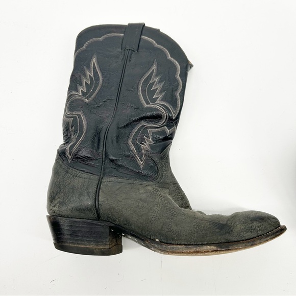 Tony Lama Vintage Rough Out Leather Cowboy Western Boots Size‎ 10.5D main image 6